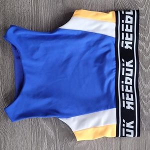 Reebok Blue Color Block Sports Bra - XS